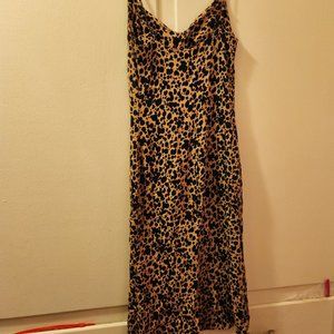 Reformation Crimini Leopard Print Midi Dress